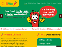 Tablet Screenshot of chillisim.com